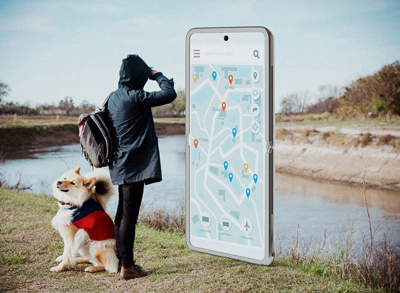 Outdoor-Navigation mit Apps