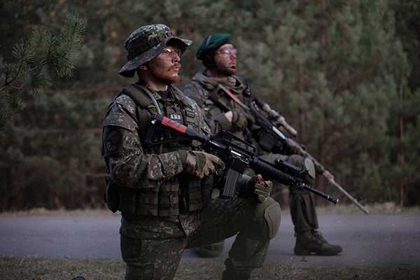 Soldaten der Bundeswehr beim Training