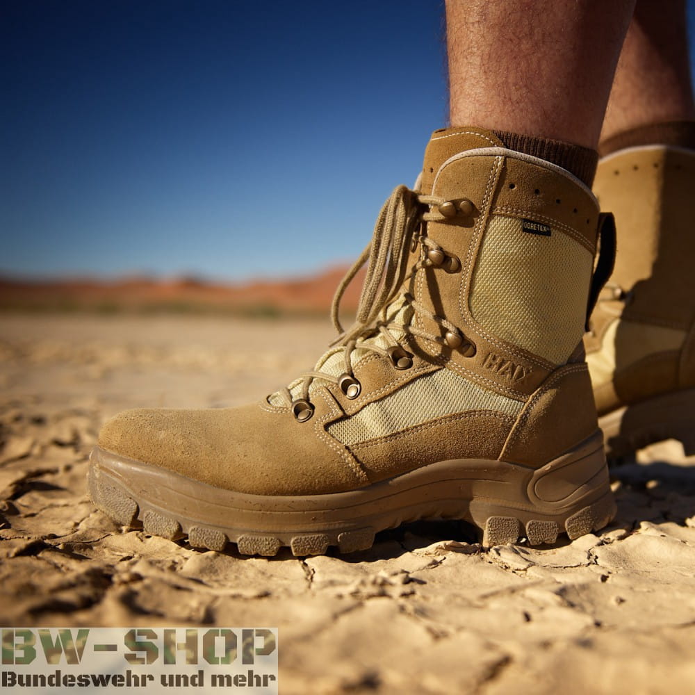thumbnail image 2 of Original Bundeswehr Haix Desert Boots – Black Eagle Desert – New BW Trop Boots 2 of 4
