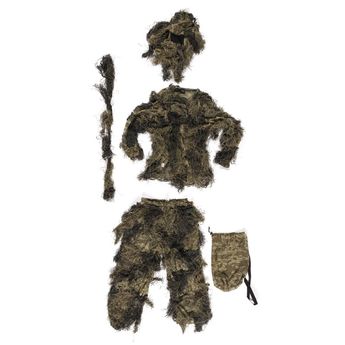 Ghillie Suit Gewehrtarnung Woodland – Kompletter Tarnanzug Mit Hut, Jacke & Hose, Für Jagd, Airsoft & Militär, Grün Ghillie Suit Gewehrtarnung Woodland – Kompletter Tarnanzug Mit Hut, Jacke & Hose, Für Jagd, Airsoft & Militär, Grün