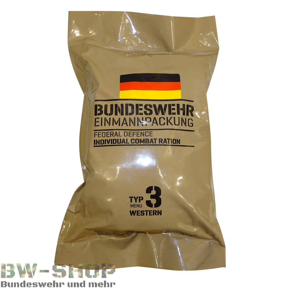 German Bundeswehr EPA Menu 7 MRE – One Man Pack, Fresh Date 30.09.2023