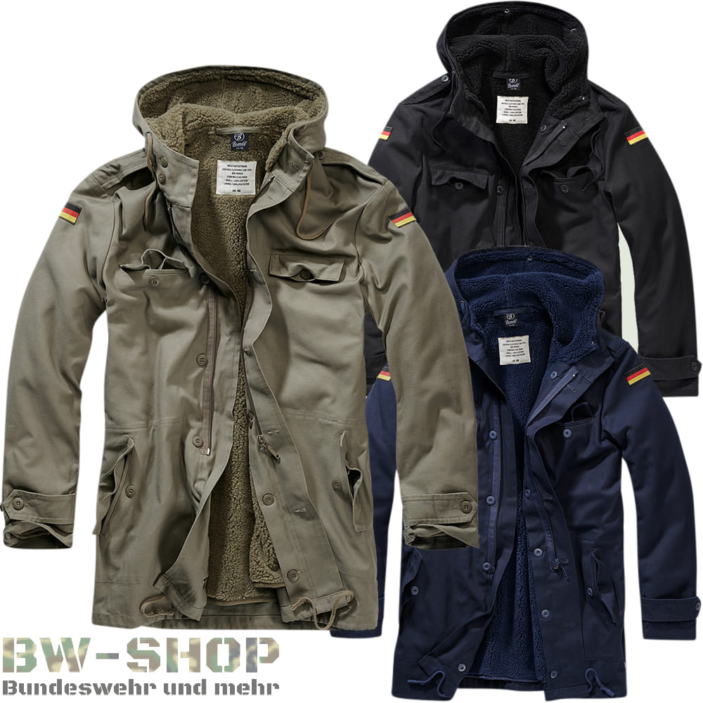 PARKA MIT BUNDESWEHR & BORDPARKA FUTTER FELDPARKA eBay FLAGGEN BRANDIT | BW WINTERJACKE