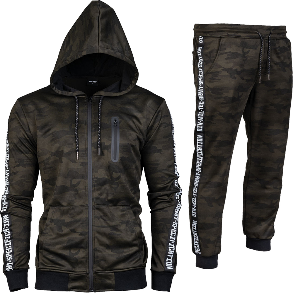 ARMY TRAININGSJACKE TRAININGSHOSE TRAININGSANZUG ARMEE SPORT HOODIE CAMOUFLAGE