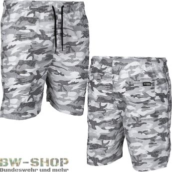 Mil-Tec Herren Badehose – Camouflage, Schnell Trocknend, Mit Mesh-Innenhose