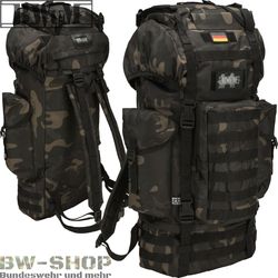Zaino Esercito Tedesco BWuM 65 Litri - Militare, Robustoo, Con Toppe E Bandiera Germania